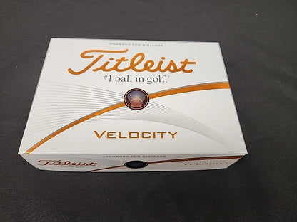 New TITLEIST Velocity Golf Balls White - 12 (One Dozen)